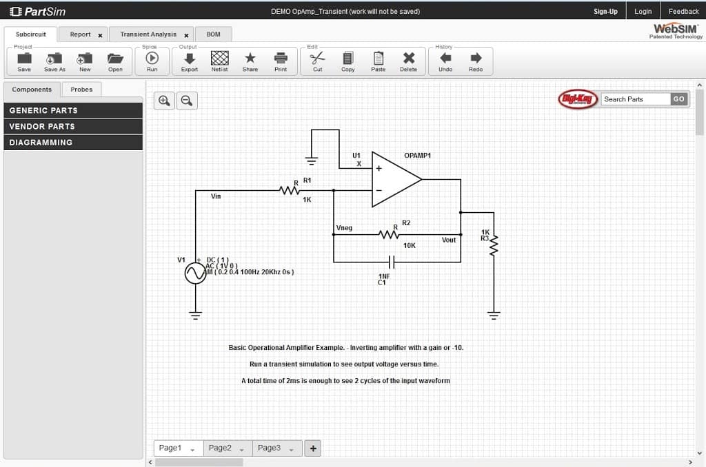 Online Electrical Engineering Simulation tools