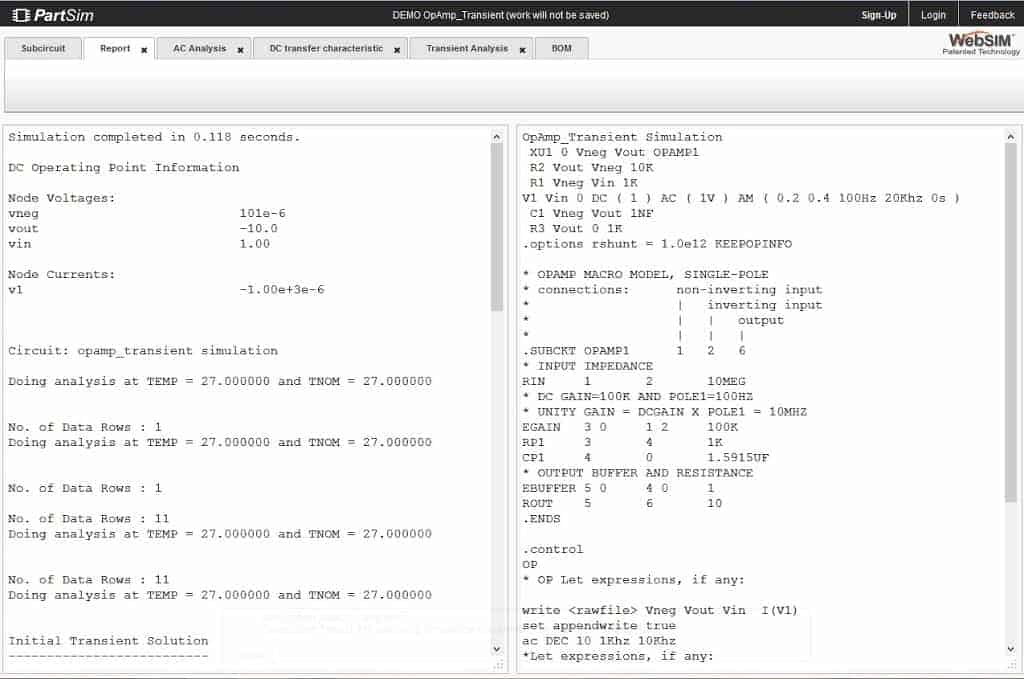 Free Electrical Circuit design and simulation tools