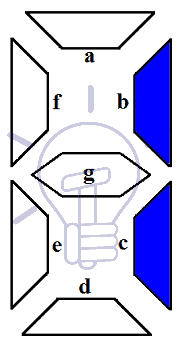 7-Segment display Digit 1