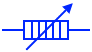 Carbon pile variable resistor symbol