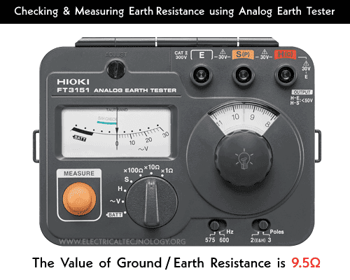 Checking & Measuring Earth Resistance using Analog Earth Tester