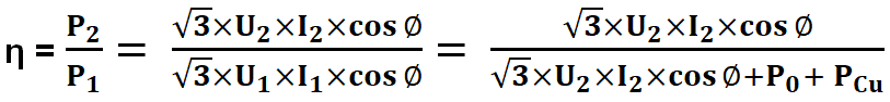 Efficiency equation