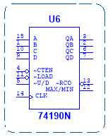 IC 74190 Up Down Counter