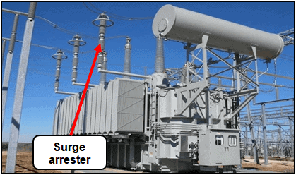 Lightning protection of power transformers by surge