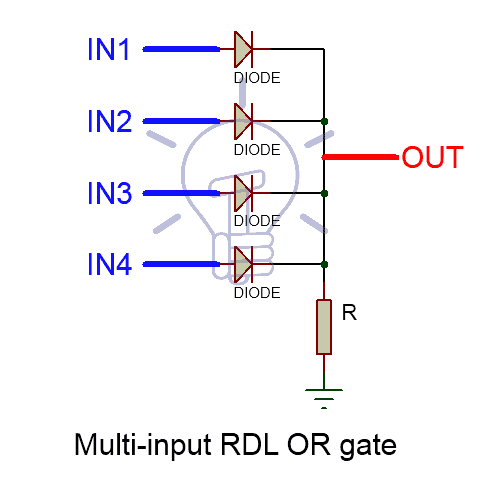 Multi-Input Resistor-diode logic OR GATE