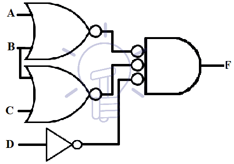 OR-AND schematic of Two Level implementation Nor Gate Convert into mixed notation