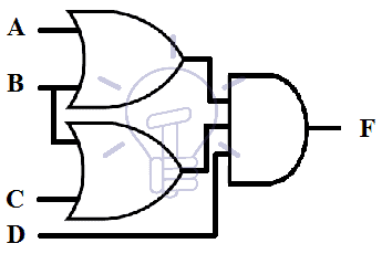 OR-AND schematic of Two-Level implementation Nor Gate