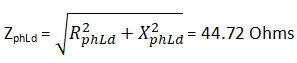 phase load impedance