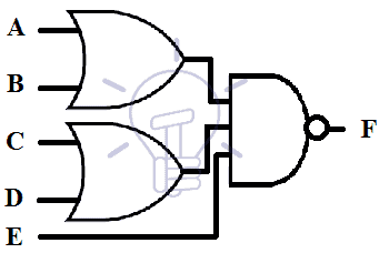 schematic of OR-NAND