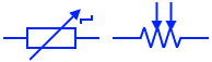 Step Variable Resistor symbol