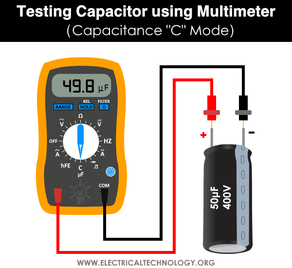 Testing Capacitor using Multimeter - Capacitance C Mode