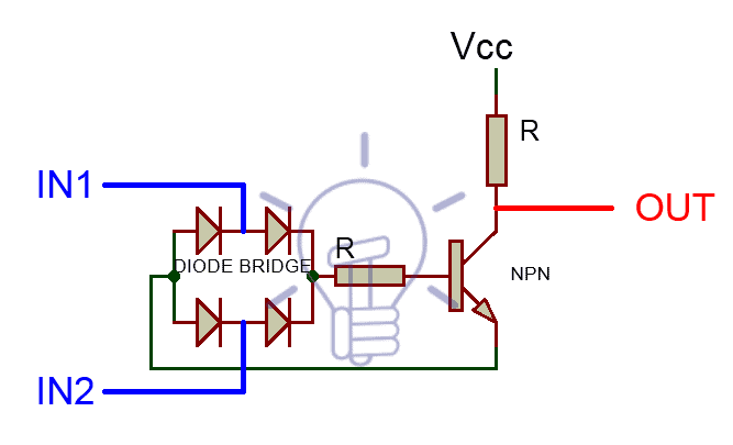 XNOR gate using Diodes and BJT
